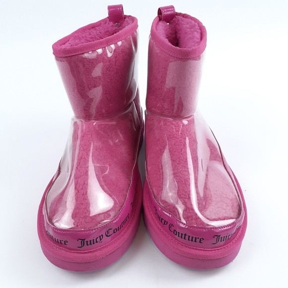 Juicy Couture Klash Pink Shearling Bootie Boots Womens 11 Mens 9.5 Fashion Shoes - Picture 5 of 11
